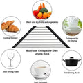 Modculina Triangle Dish Drying Rack – Space-Smart Foldable Corner Organizer